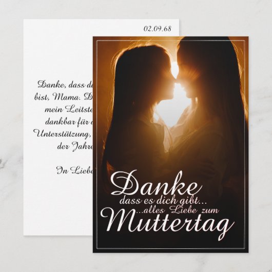 Danke, dass es dich gibt! (Vorne/Hinten)