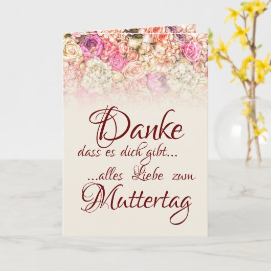Danke, dass es dich gibt! karte (Gelbe Blume)