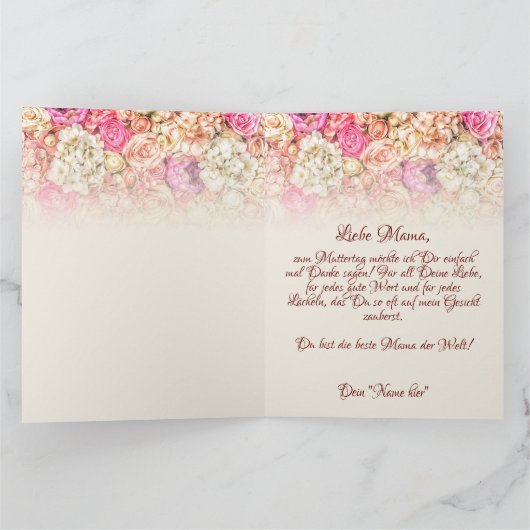 Danke, dass es dich gibt! karte (Innenseite)