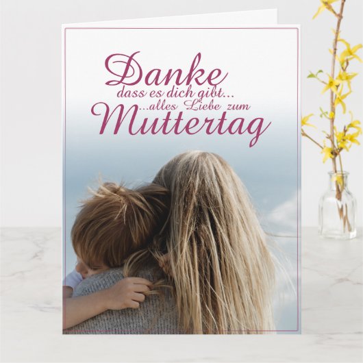 Danke, dass es dich gibt. karte (Gelbe Blume)