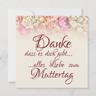 Danke, dass es dich gibt! mitteilungskarte