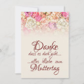Danke, dass es dich gibt - Muttertag (Vorderseite)
