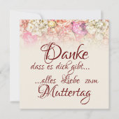 Danke, dass es dich gibt - Muttertag (Vorderseite)
