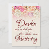 Danke, dass es dich gibt - Muttertag (Vorderseite)