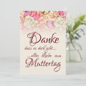 Danke, dass es dich gibt - Muttertag (Stehend Vorderseite)
