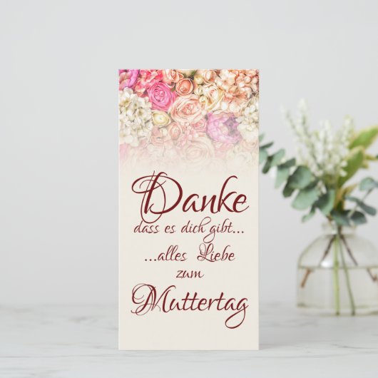 Danke, dass es dich gibt - Muttertag (Stehend Vorderseite)