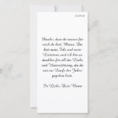 Danke, dass es dich gibt - Muttertag (Rückseite)