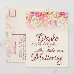 Danke, dass es dich gibt - Muttertag Feiertagspostkarte