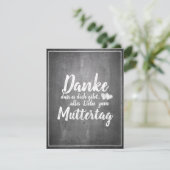 Danke, dass es Dich gibt - Muttertag - Kreidetafel (Stehend Vorderseite)