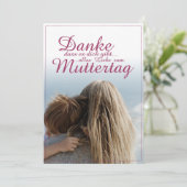Danke, dass es dich gibt, Muttertag, Mutter & Kind (Stehend Vorderseite)