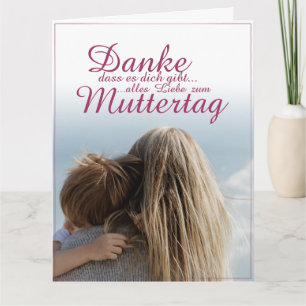 Danke, dass es dich gibt, Muttertag, Mutter & Kind Karte