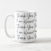 Danke, dass ich gesegnet bin kaffeetasse (Links)