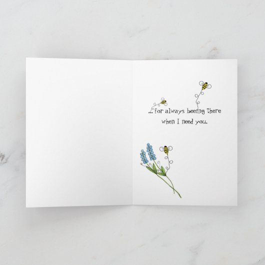 Danke, dass ihr da seid dankeskarte (Innenseite)