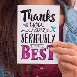 Danke, dass ihr das Beste seid