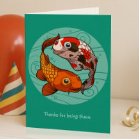 Danke, dass ihr dort Koi Carp Fish Cartoon seid