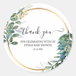 Danke, dass ihr Efeu und Blume seht Runder Aufkleber