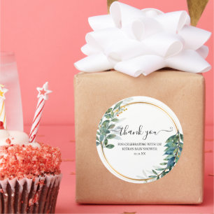 Danke, dass ihr Efeu und Blume seht Runder Aufkleber