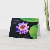 Danke, dass ihr eine Karte für Pat with Water Lily (Vorderseite)
