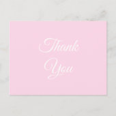 Danke, dass ihr euch bei der klassischen, hellrosa postkarte (Vorderseite)