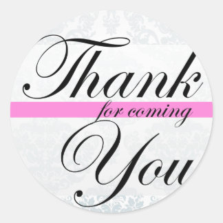 Danke, dass ihr gekommen seid Pink Sticker