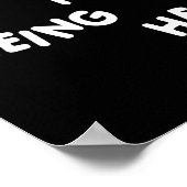 Danke, dass ihr hier seid Funny Design Poster (Ecke)