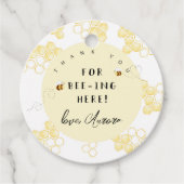 Danke, dass ihr hier seid und Hummeln gesehen habt Geschenkanhänger (Vorderseite)