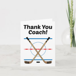 Danke, dass ihr Hockey Coach Hockey Sticks bei Cen Dankeskarte