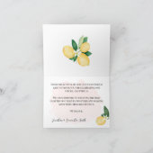 Danke, dass ihr Karte Pink Lemons Dusche gefaltet (Innenseite)