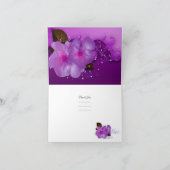 Danke, dass ihr Lilac Purple Blumen Card erhalten  Dankeskarte (Innenseite)