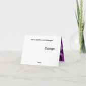 Danke, dass ihr Lilac Purple Blumen Card erhalten  Dankeskarte (Rückseite)