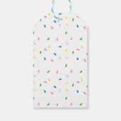 Danke, dass ihr Rainbow Sprinkles Pattern Geschenkanhänger (Rückseite)