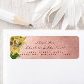 Danke, dass ihr Sonnenblumen-Rücksendeadressen-Auf (Insitu)