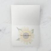 Danke, dass ihr Sonnenblumenstrauch auf Gingham ha Karte (Innenseite)