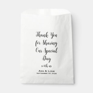 Danke, dass ihr unseren besonderen Tag mit uns get Geschenktütchen