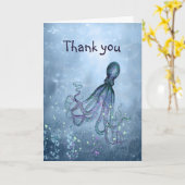 Danke, dass Octopus Ihre Karte umarmen konnte (Gelbe Blume)