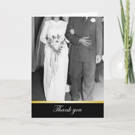 Danke, dass Sie bei unserer Hochzeit waren - FUNNY Dankeskarte (Vorderseite)
