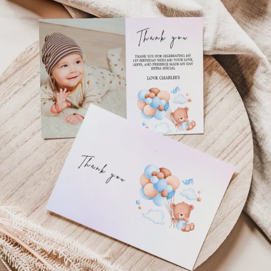 Danke, dass Sie Card Teddy Bear Einladung