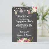 Danke, dass Sie Card Verlobung Wedding Jars Chalk Einladung (Stehend Vorderseite)