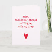 Danke, dass Sie das Angebot für die Weihnachtsmütt Karte (Vorderseite)