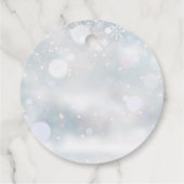 Danke, dass Sie das erste Winter Snowflakes Gastge Geschenkanhänger (Rückseite)