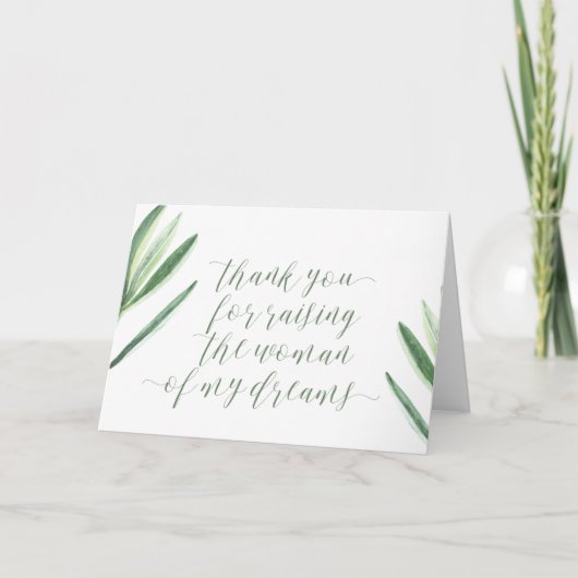 Danke, dass Sie die Frau meiner Träumerkarte aufge Dankeskarte (Vorderseite)