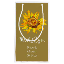 Danke, dass Sie die Gelbe Sonnenblume auf Hochzeit Kleine Geschenktüte