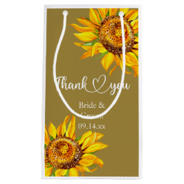 Danke, dass Sie die Gelbe Sonnenblume auf Hochzeit Kleine Geschenktüte