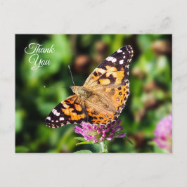 Danke, dass Sie die gemalte Lady Butterfly Postcar Postkarte