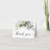 Danke, dass Sie die Green Babydusche eingeklappt h Dankeskarte (Vorderseite)