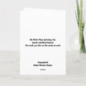 Danke, dass Sie die Grußkarten des Chefs haben Dankeskarte (Rückseite)