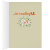 Danke, dass Sie die H.R Funny Grußkarte nicht aufg (Innen (Rechts))