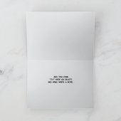 Danke, dass Sie die Karte elegant weiße Blume (Innenseite)