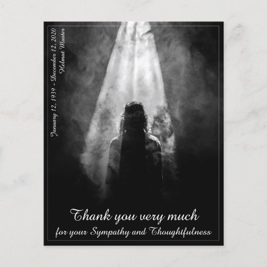 Danke, dass Sie die Karte in das Licht bekommen - (Vorderseite)