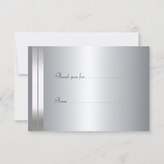 Danke, dass Sie die Silver Lines Dankeskarte (Rückseite)